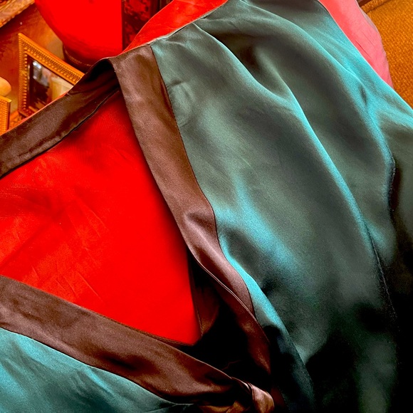 SUE WONG Retro Silk Mini Dress | Small - Picture 3 of 7